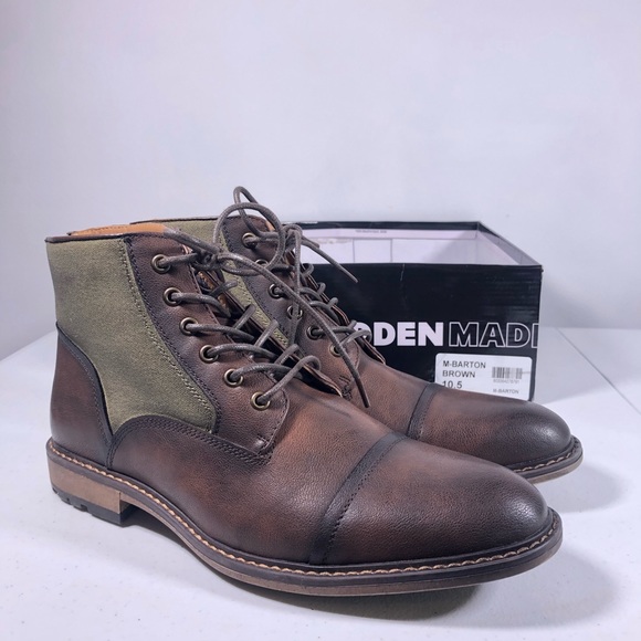 steve madden elect cap toe leather boot